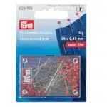 Prym super fine glaskopspelden verenstaaldraad 35x0,40mm rood 5gram
