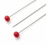 Prym super fine glaskopspelden verenstaaldraad 35x0,40mm rood 5gram