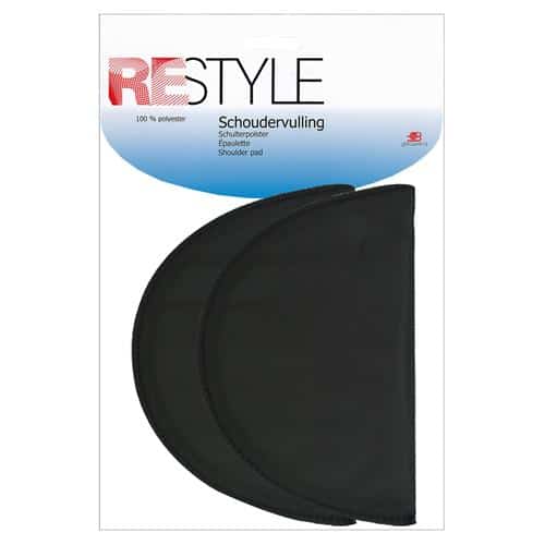 Restyle schoudervulling ingezet 100x160x15mm - Zwart