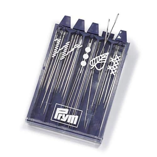 Prym borduur- en parelnaalden assortiment zilver 25stuks