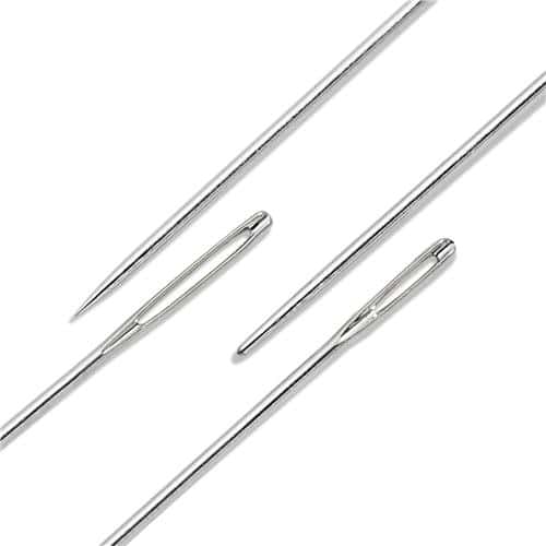 Prym borduur- en parelnaalden assortiment zilver 25stuks