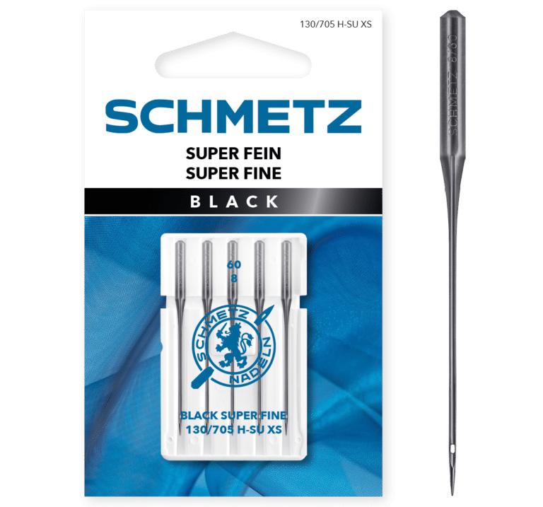 Schmetz Black Super Fine 5 naaimachinenaalden dikte 60