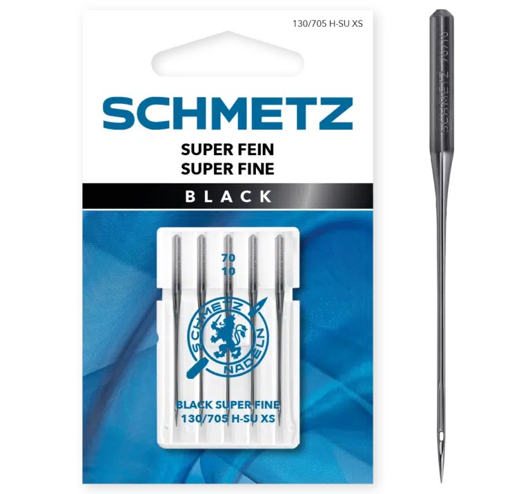 Schmetz Black Super Fine 5 naaimachinenaalden dikte 70