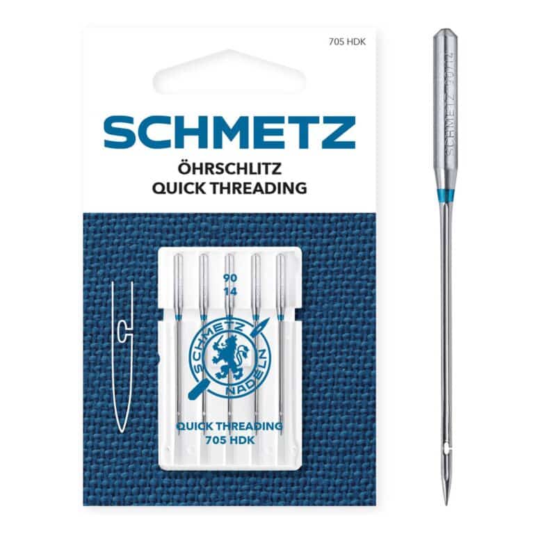 SCHMETZ Quick Threading Needle naald met zijdelingse opening voor eenvoudig inrijgen